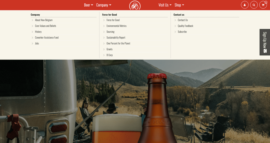 Fat Tire Beer Website