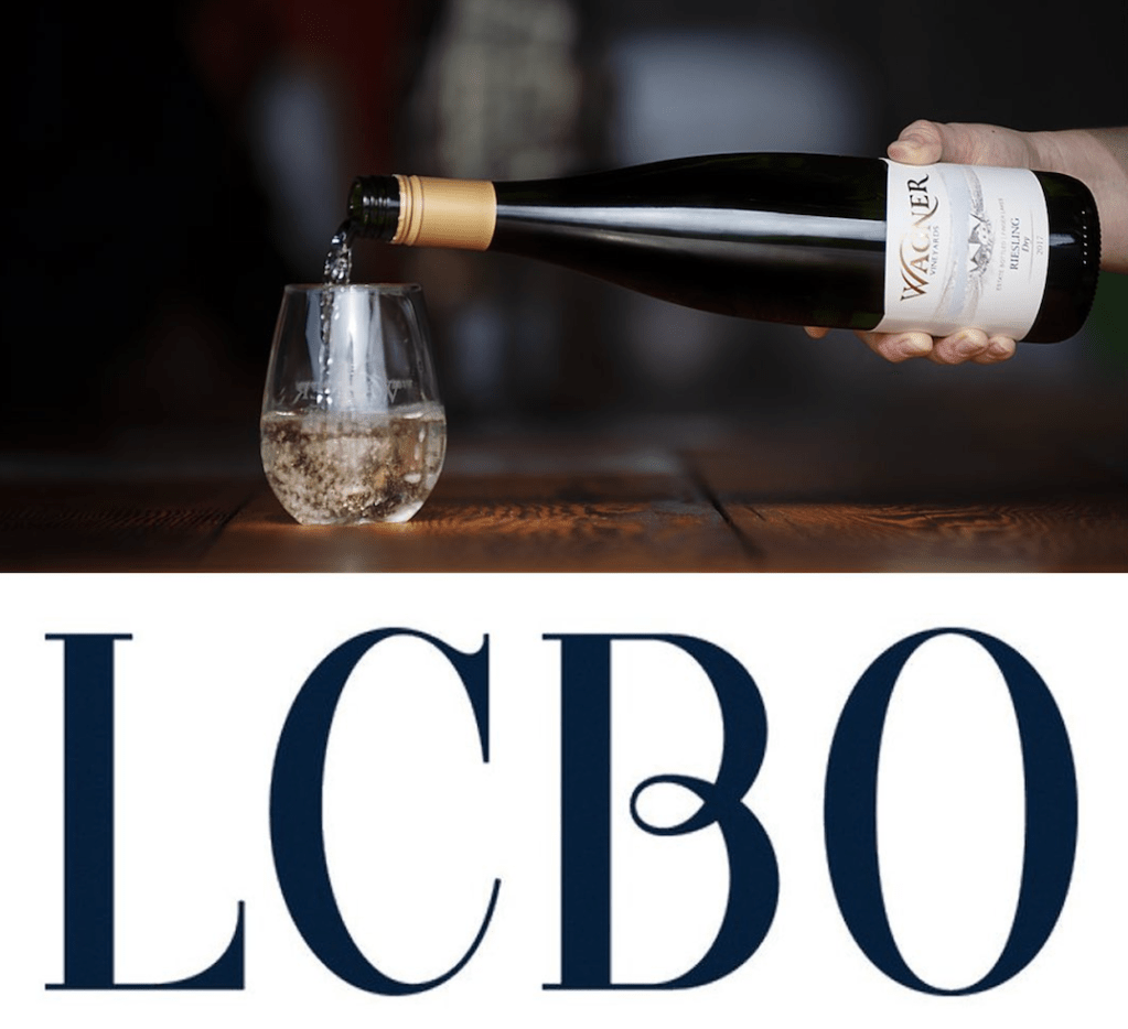 Wagner Vineyards bottle being poured